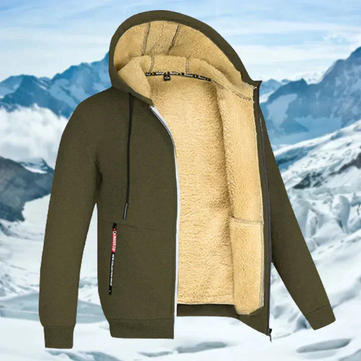 Elmont | Men's Fleece-Lined Hooded Winter Jacket