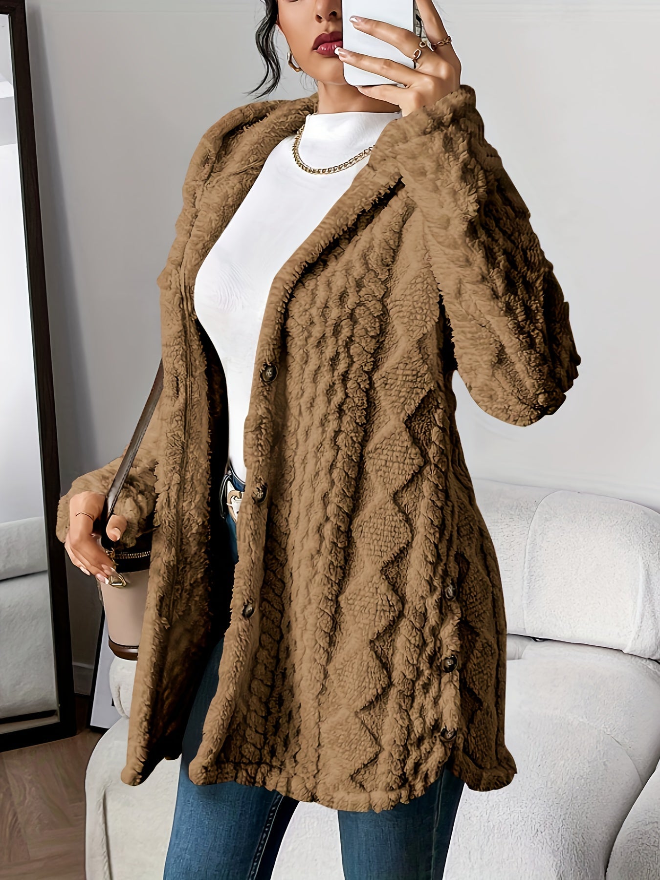Sarah | Hooded Longline Cardigan