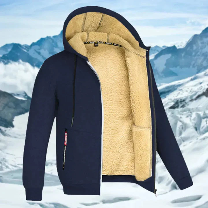 Elmont | Men's Fleece-Lined Hooded Winter Jacket