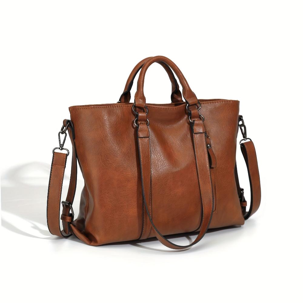 Elmont | Faux Leather Shopper Tote