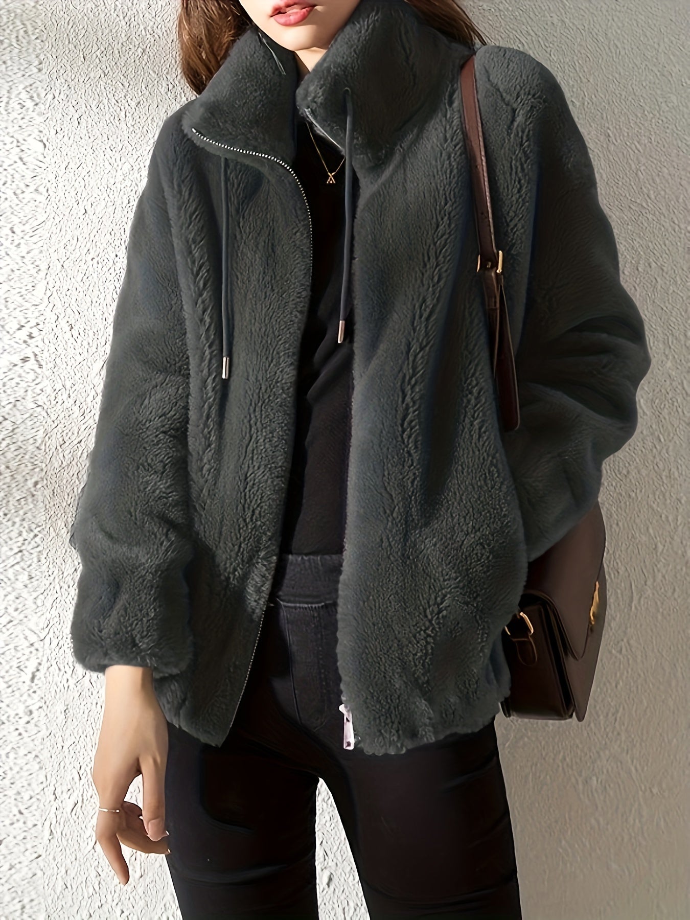 Elmont | Soft-Lined High-Neck Zip Jacket