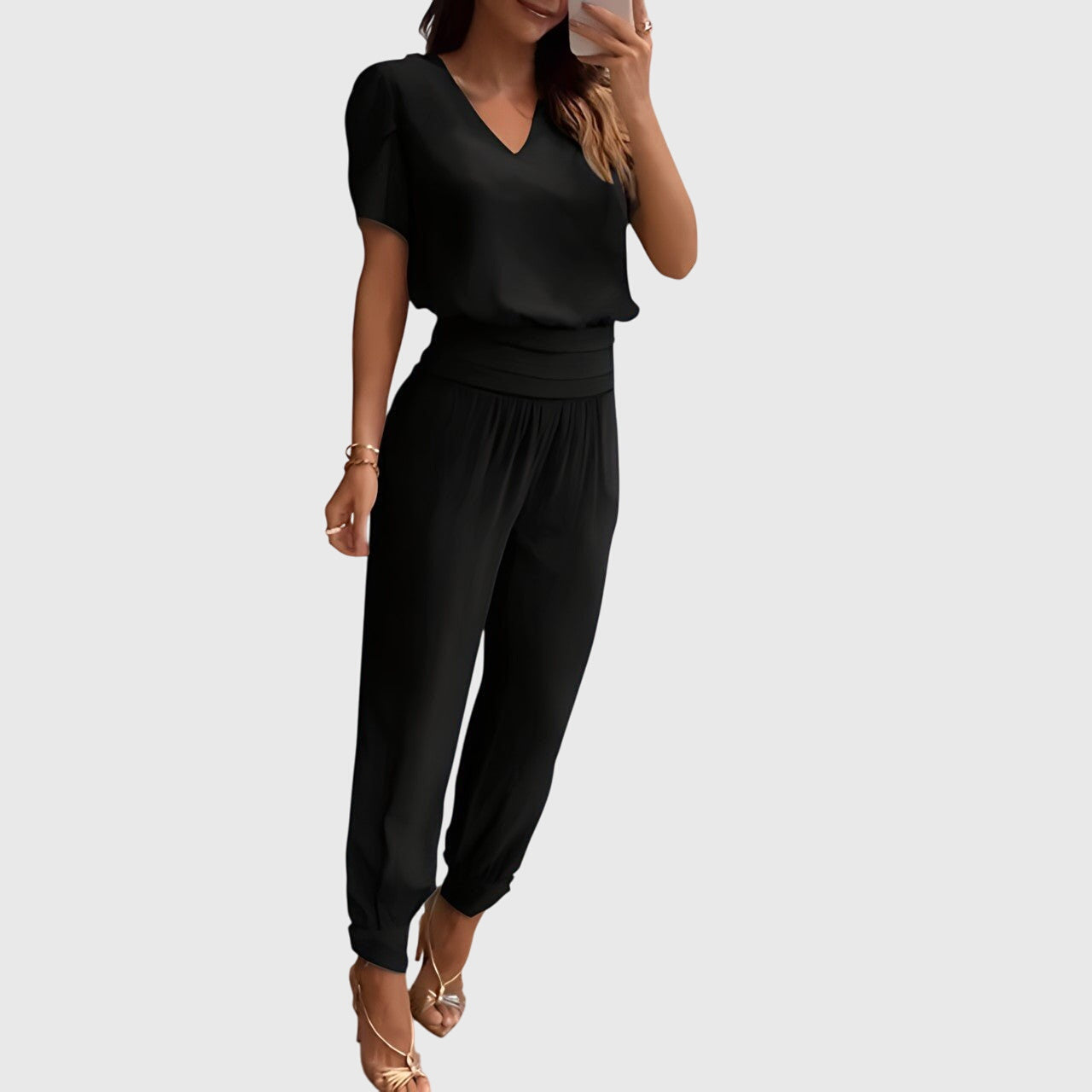 M&H | Relaxed-Fit Blouse & Pants Set