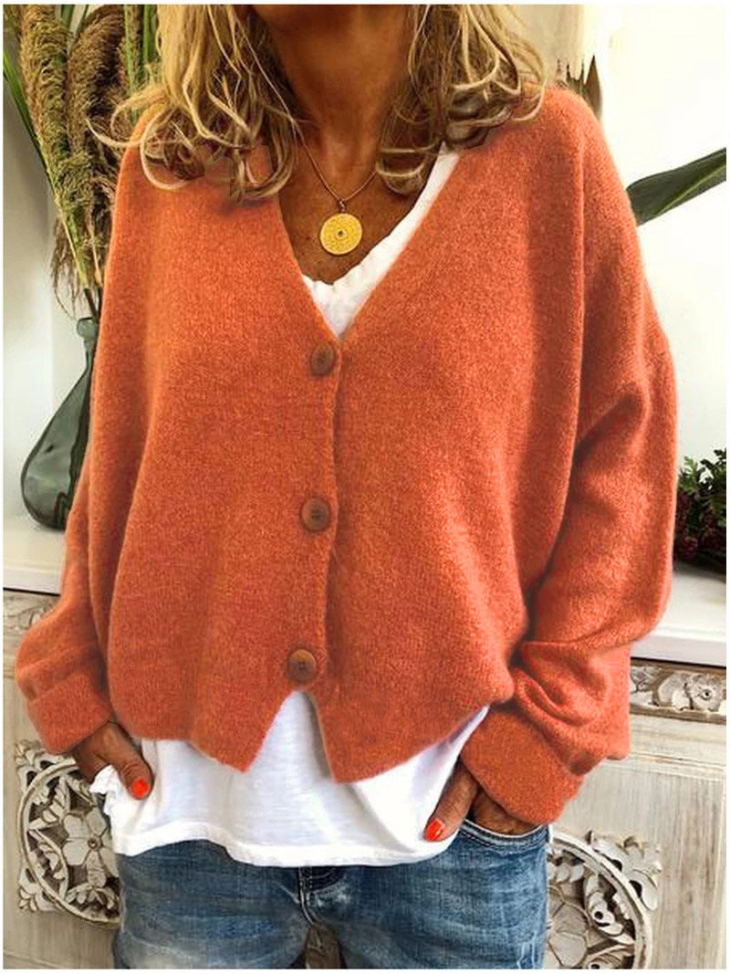 Sarah | V-Neck Button-Front Cardigan