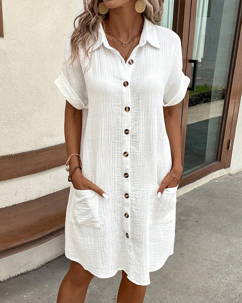 M&H | Button-Up Shirt Dress