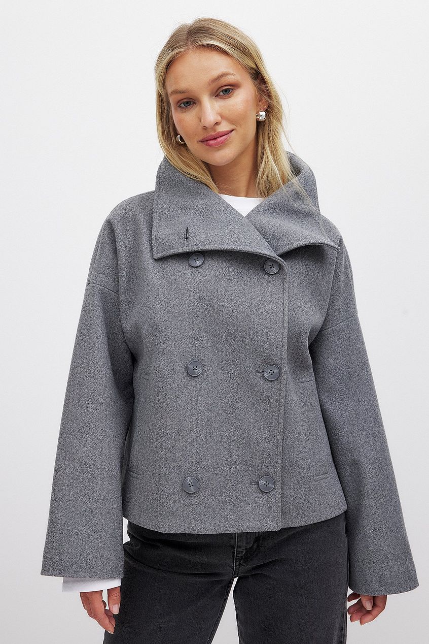 Elmont | Short Double-Breasted Trench Coat