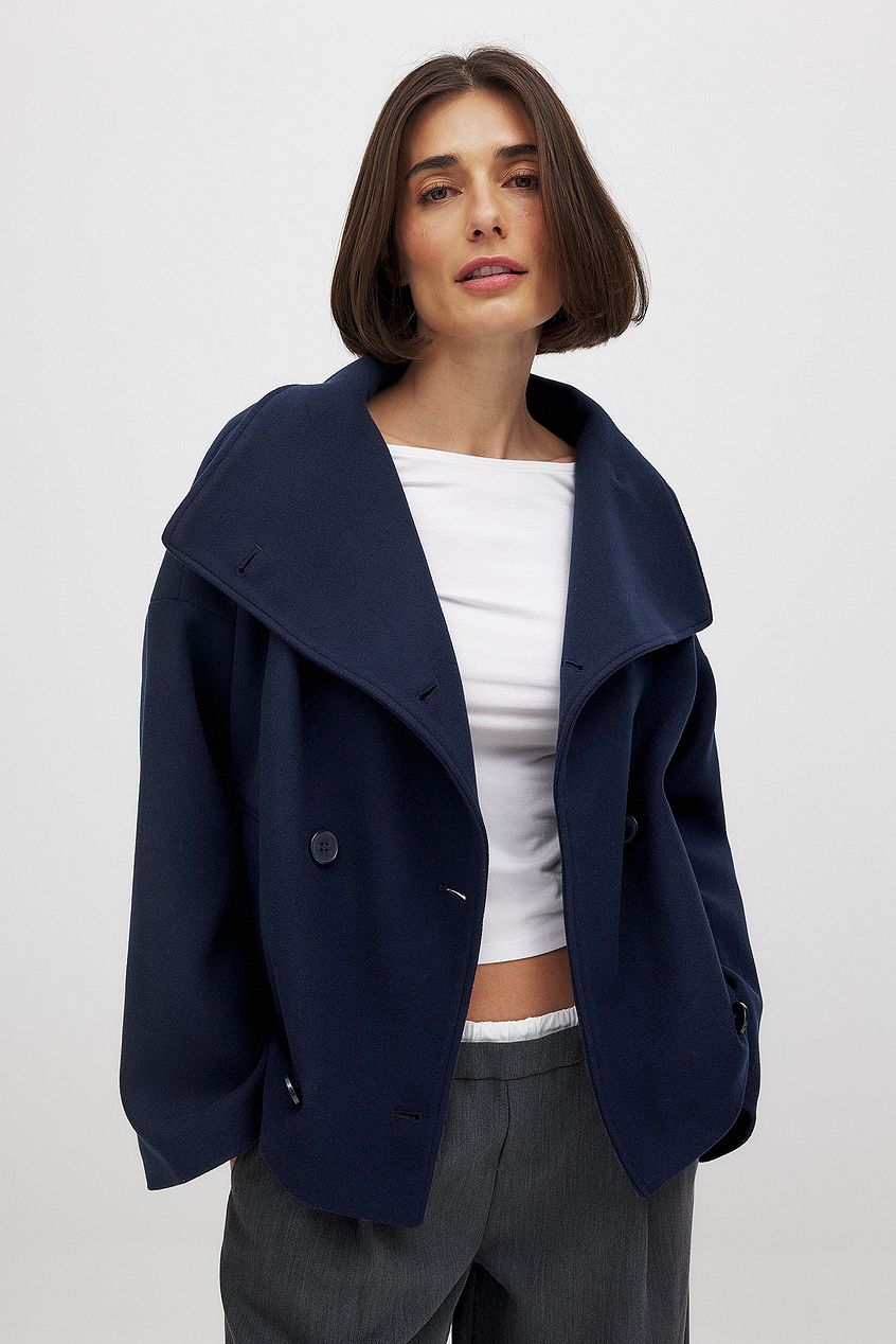Elmont | Short Double-Breasted Trench Coat