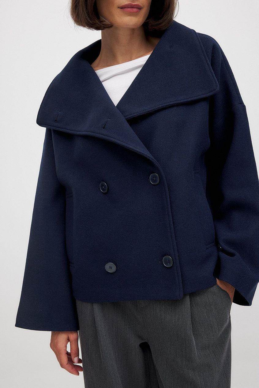 Elmont | Short Double-Breasted Trench Coat