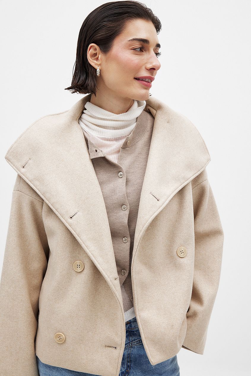 Elmont | Short Double-Breasted Trench Coat