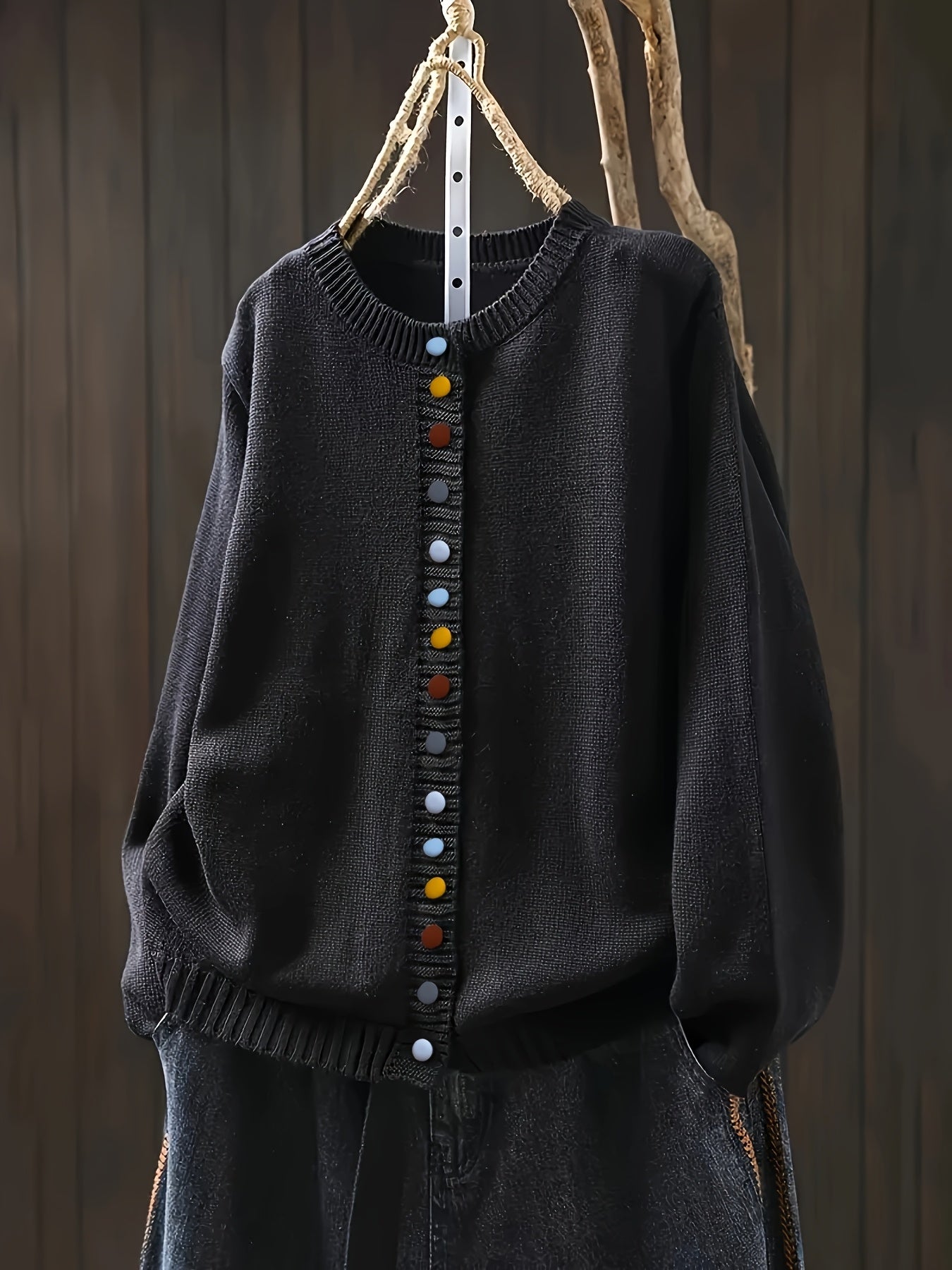 Sarah | Knit Button-Front Cardigan