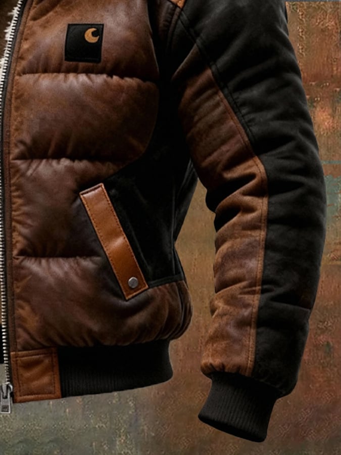 Elmont | Men's Quilted Jacket with Double-Layer Collar