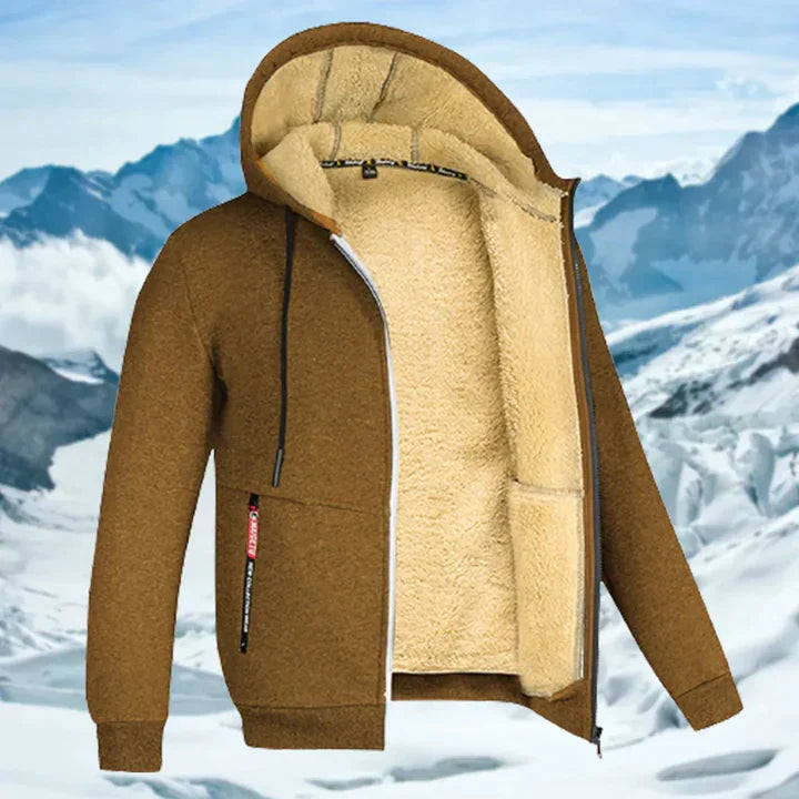 Elmont | Men's Fleece-Lined Hooded Winter Jacket