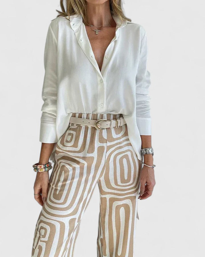 M&H | Geometric Print Two-Piece Set