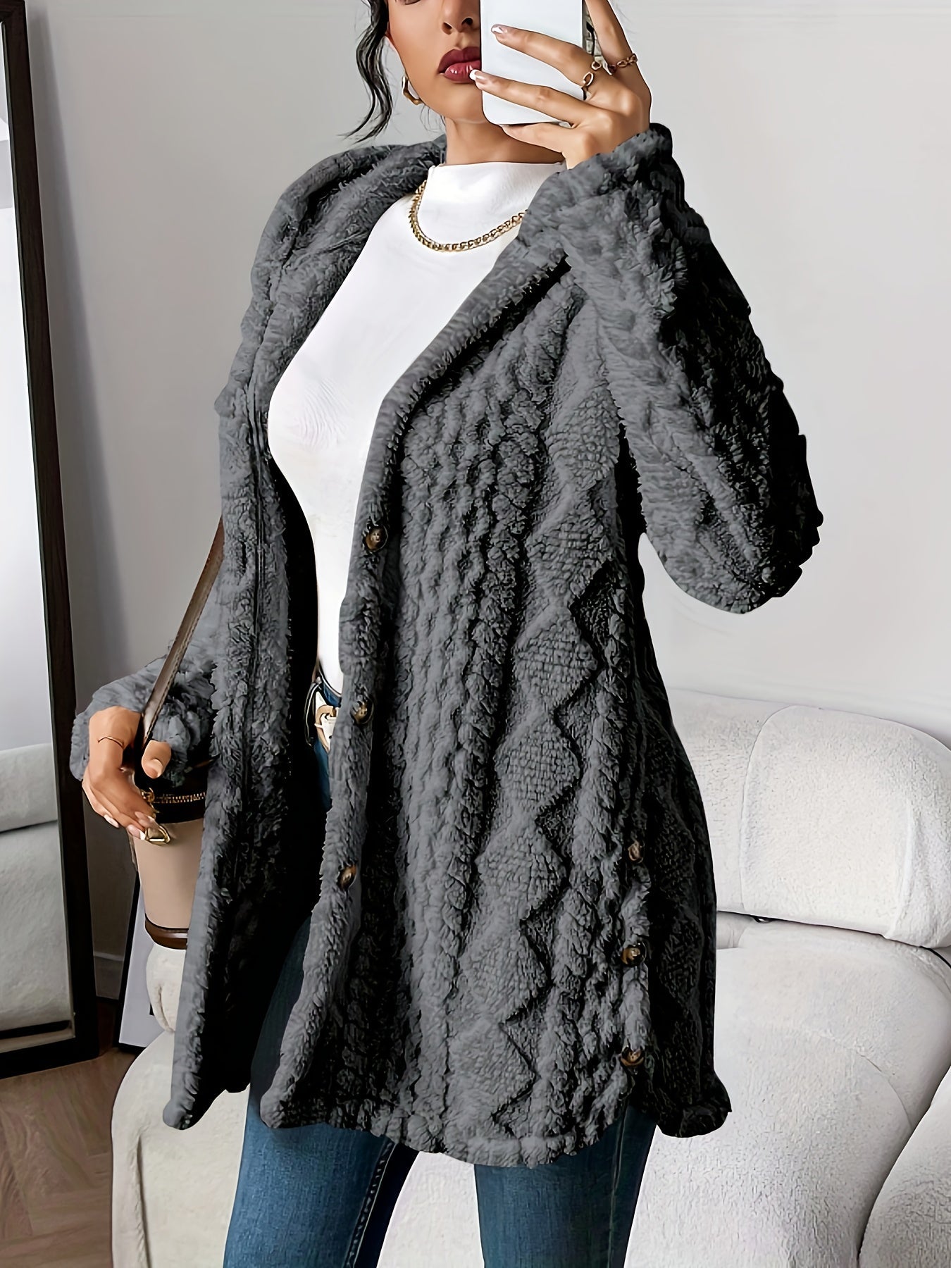 Sarah | Hooded Longline Cardigan