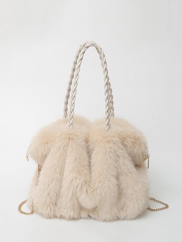 Elmont | Plush Velvet Shoulder Tote