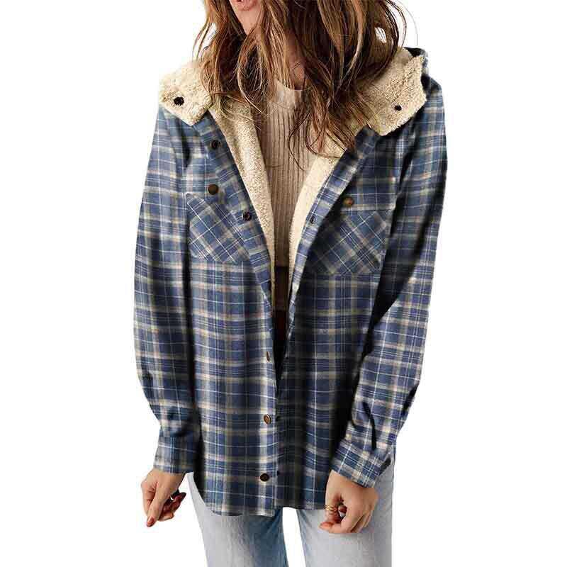 Elmont | Women's Plaid Hooded Flannel Jacket