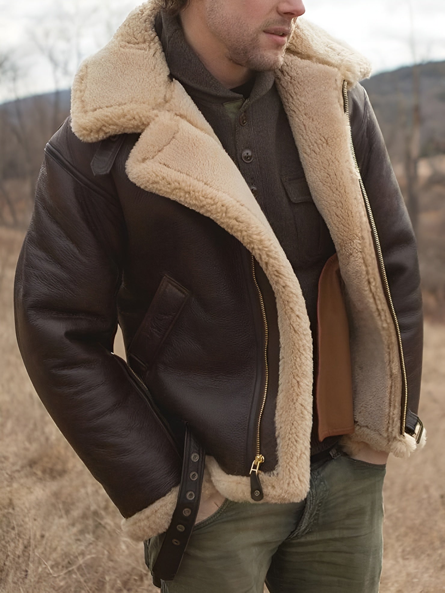Elmont | Lined Aviator Jacket