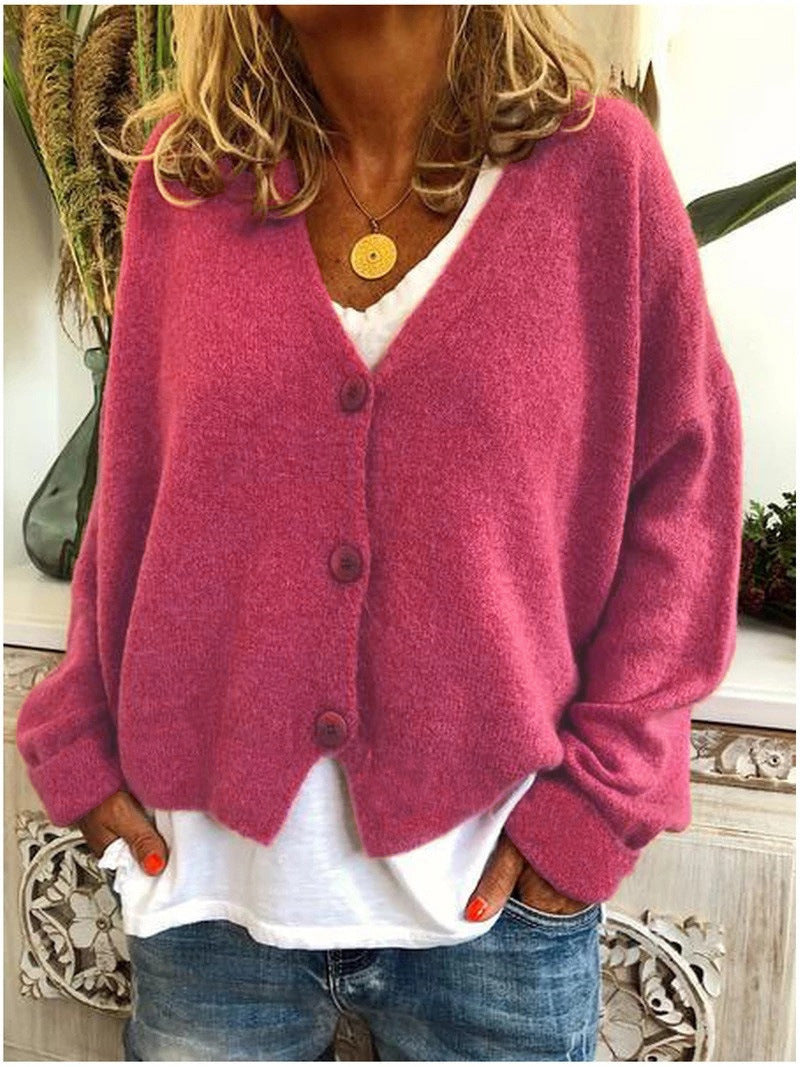 Sarah | V-Neck Button-Front Cardigan