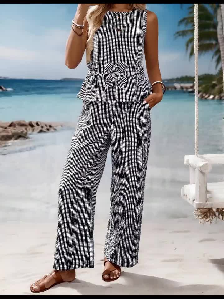 M&H | Gingham Two-Piece Set