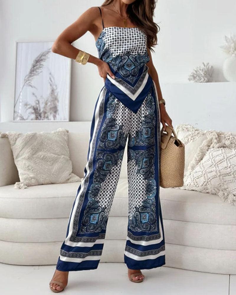 M&H | Lace-Up Vest & Pants Set