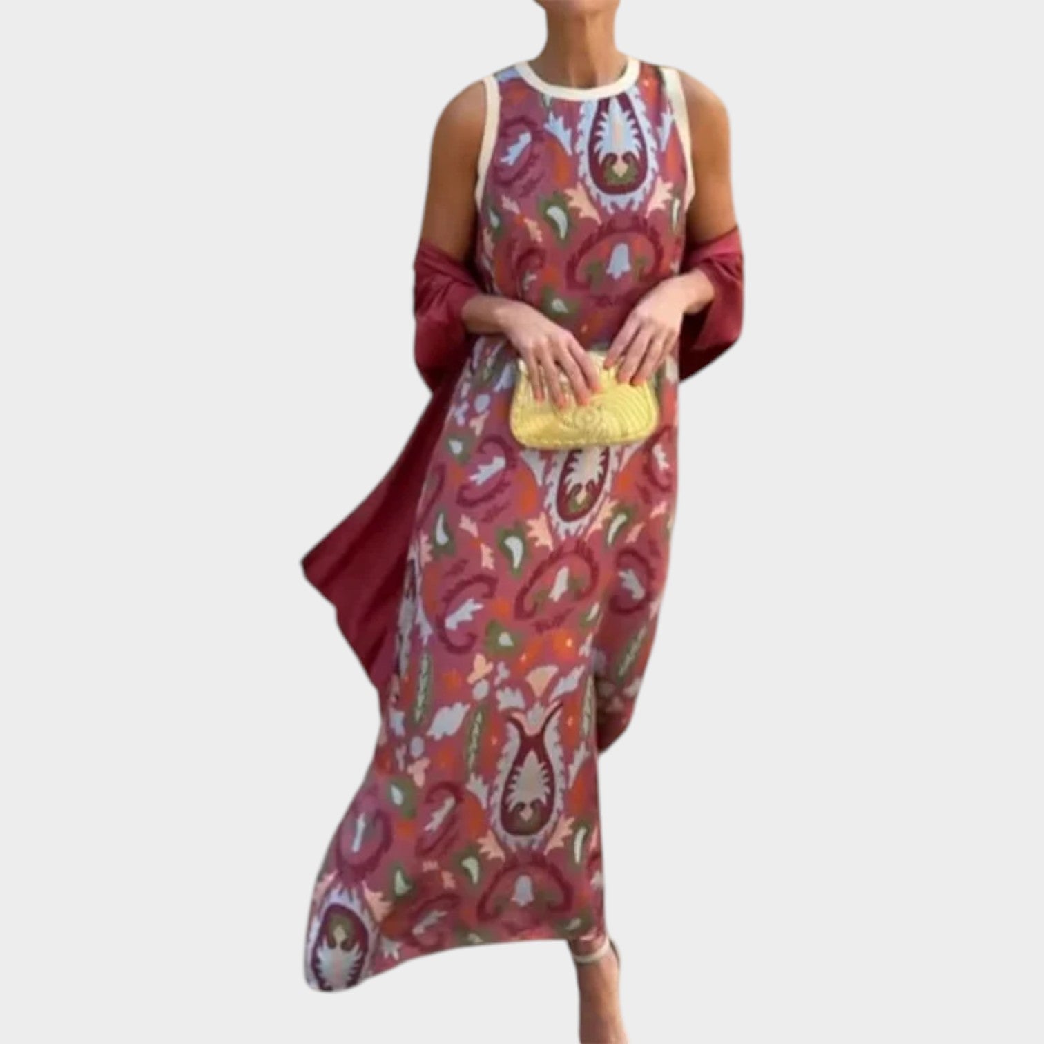 Marisol | Sleeveless Maxi Dress & Lightweight Cardigan