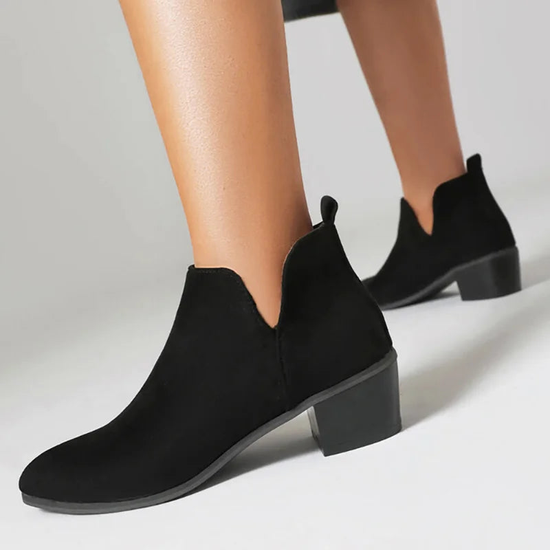 Elmont | Leopard Print Pointed-Toe Ankle Boots