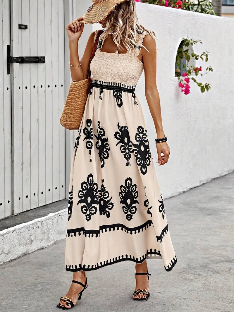 M&H | Smocked Bodice Maxi Dress