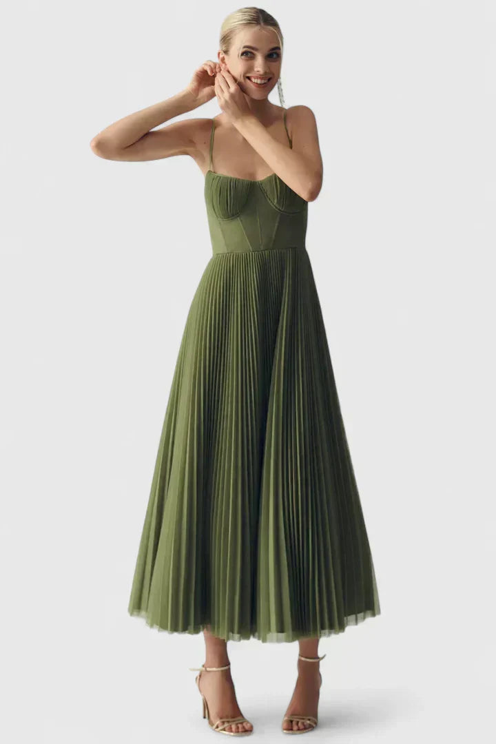 M&H | Pleated Midi Dress