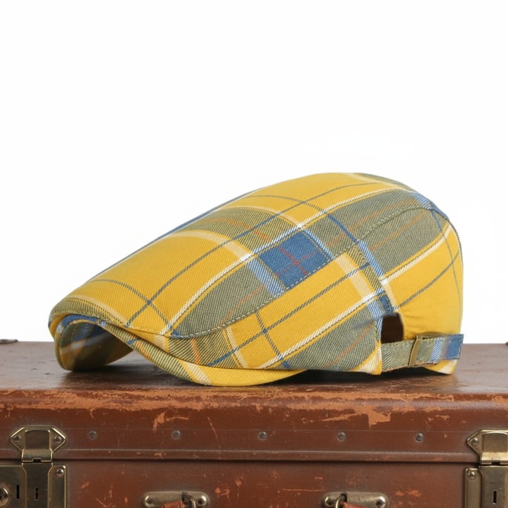 Elmont | Cotton Tartan Flat Cap
