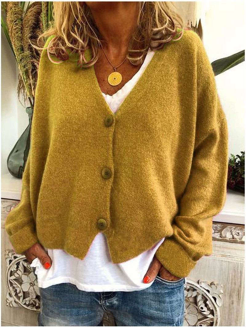 Sarah | V-Neck Button-Front Cardigan