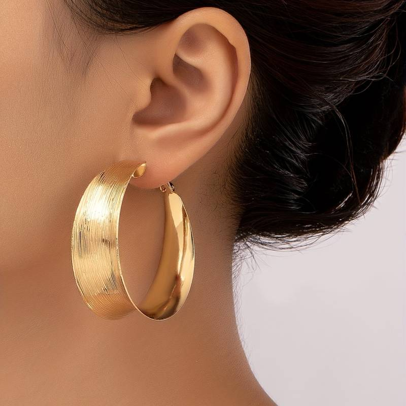 Elmont | Vintage Gold Hoop Earrings