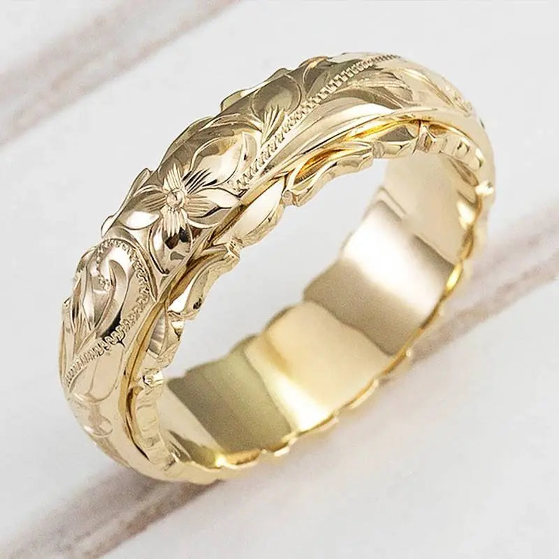 Elmont | Gold Floral Ring