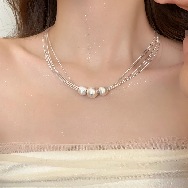 Elmont | Layered White Pearl Necklace