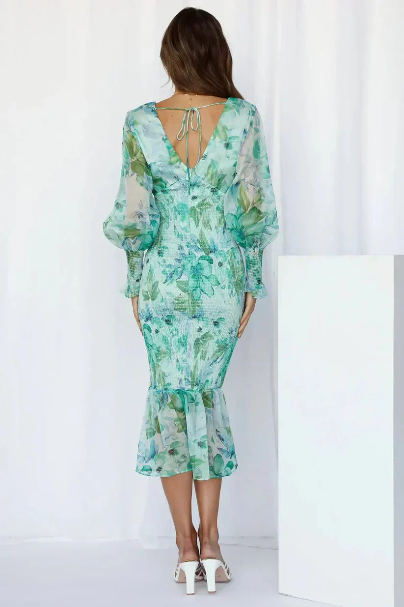M&H | Floral Puff Sleeve Dress