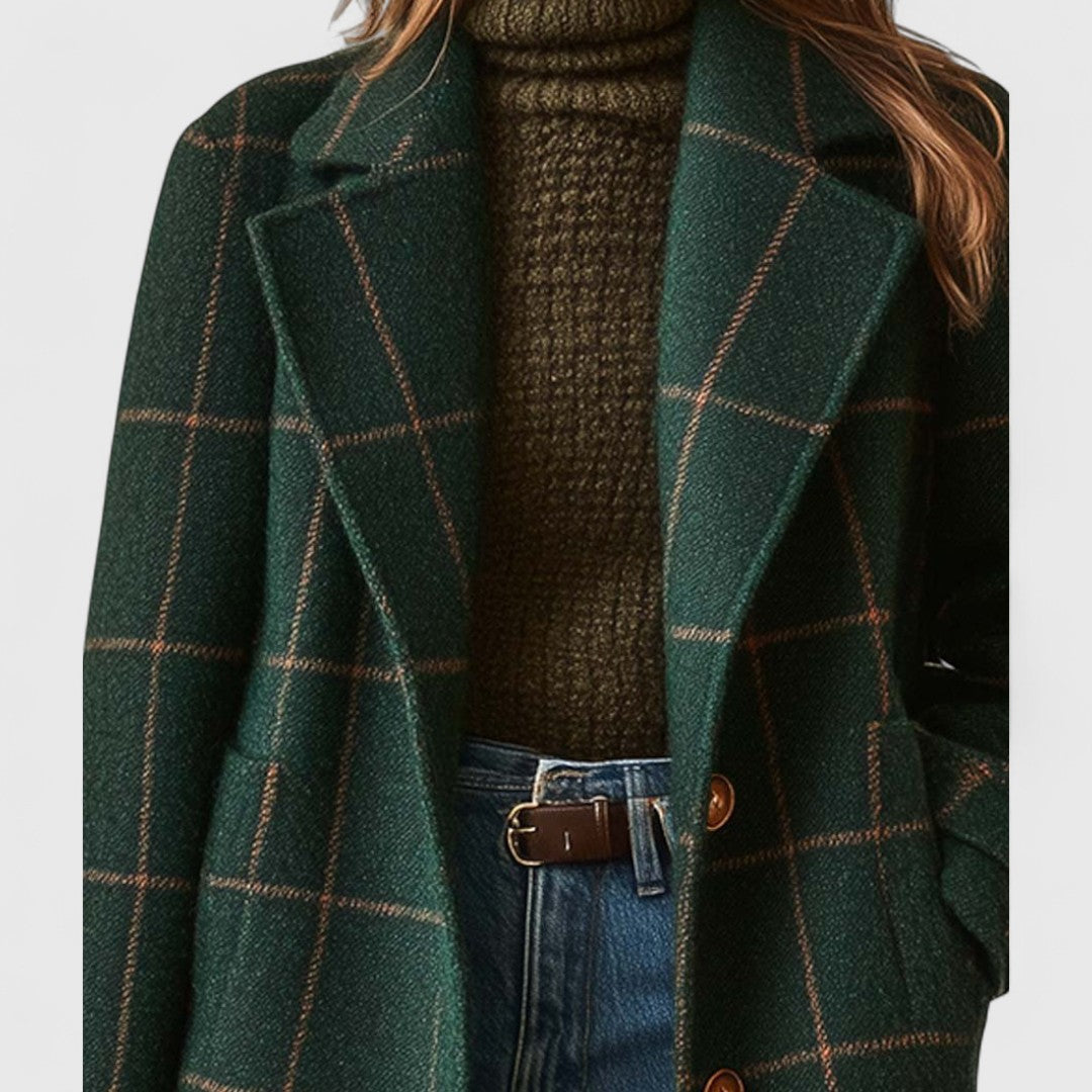 Elmont | Checked Coat