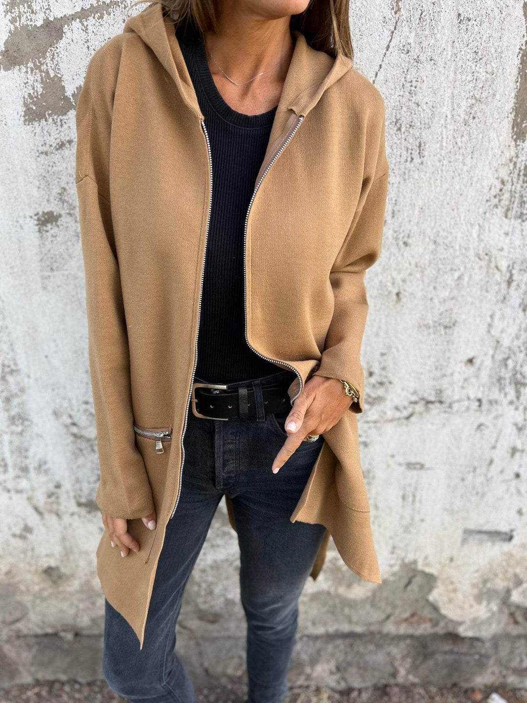 Elmont | Longline Zip Jacket