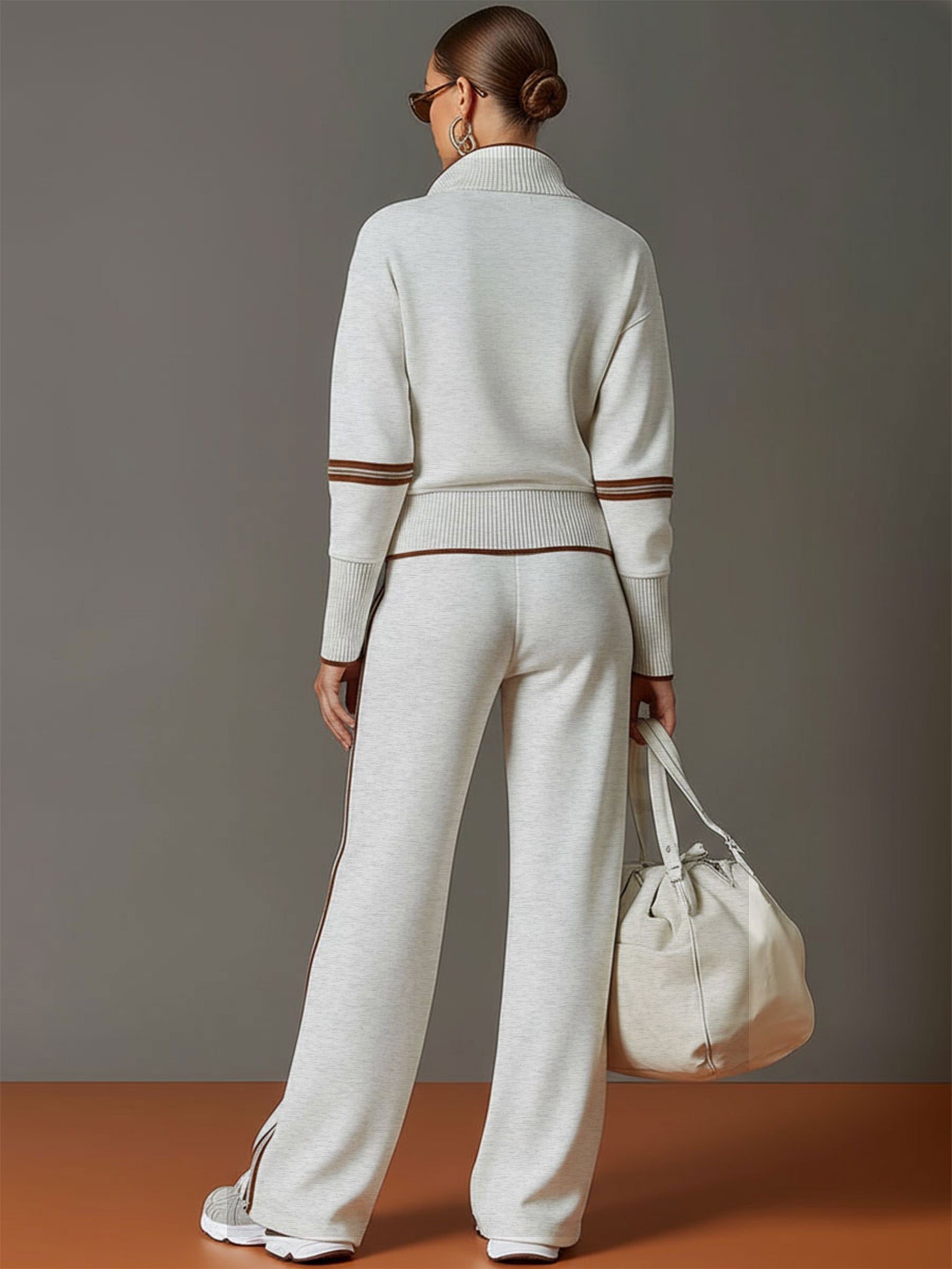 M&H | Two-Piece Set with Wide-Leg Pants