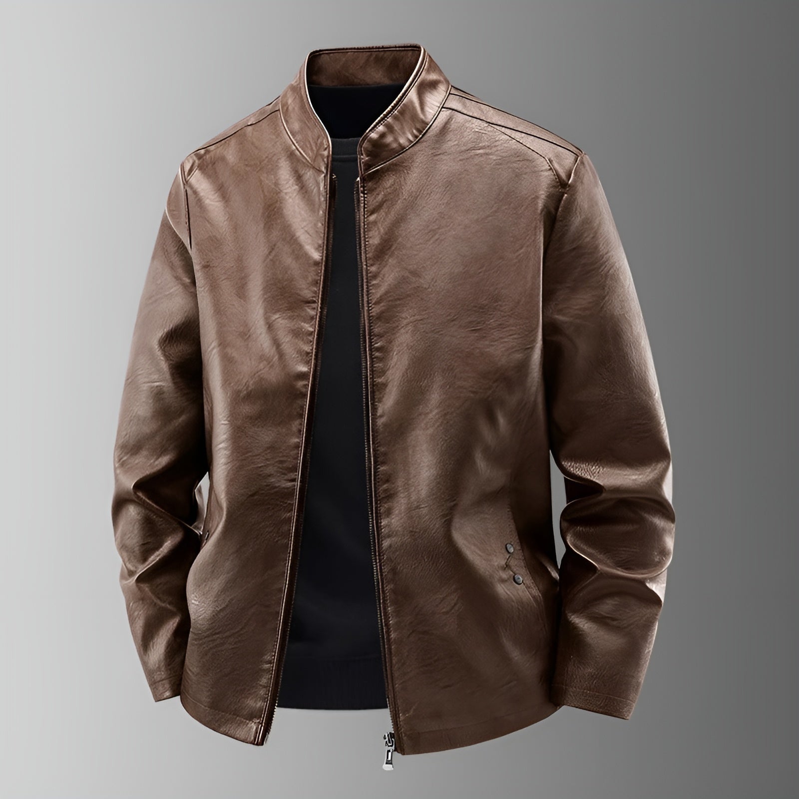 Elmont | Leather Biker Jacket