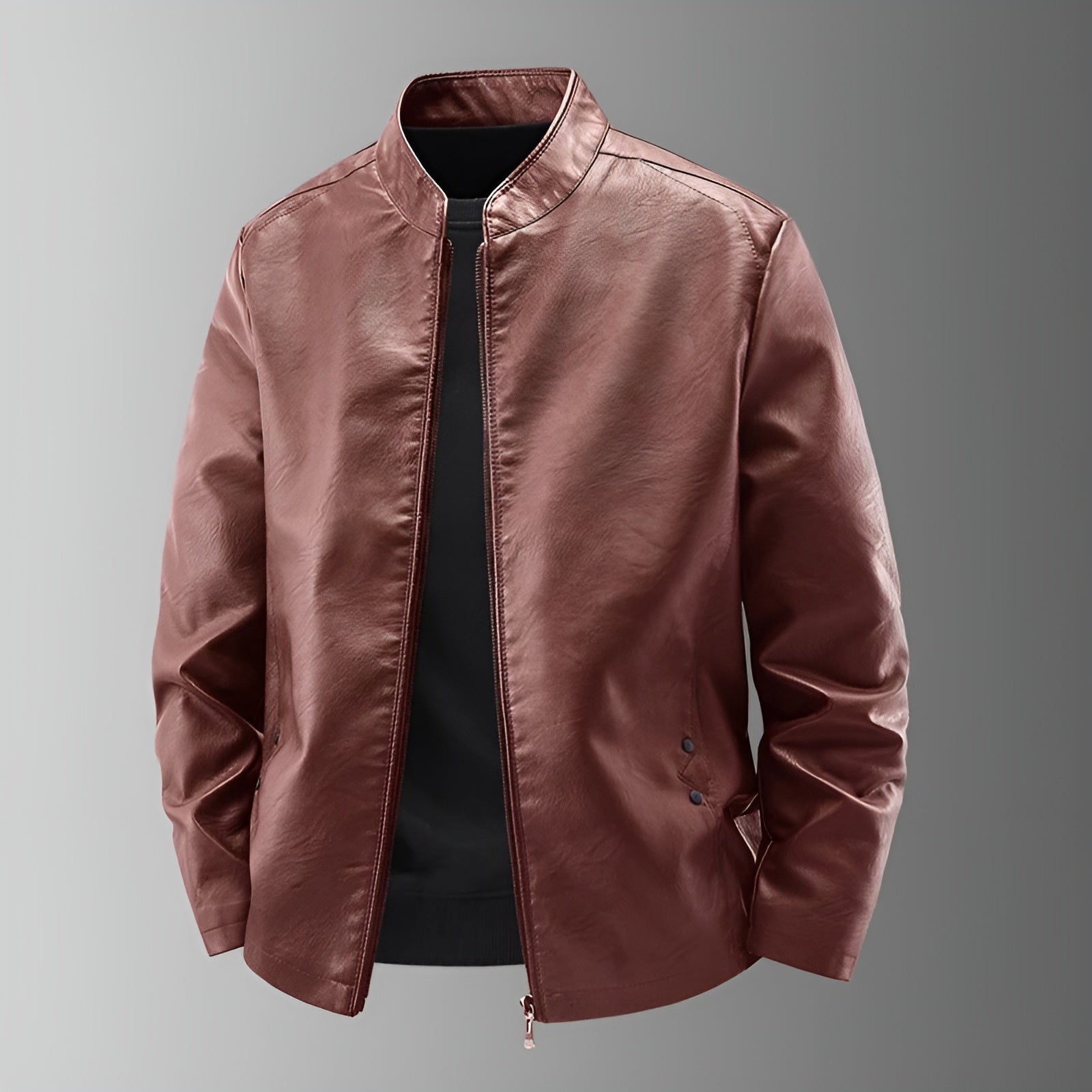 Elmont | Leather Biker Jacket