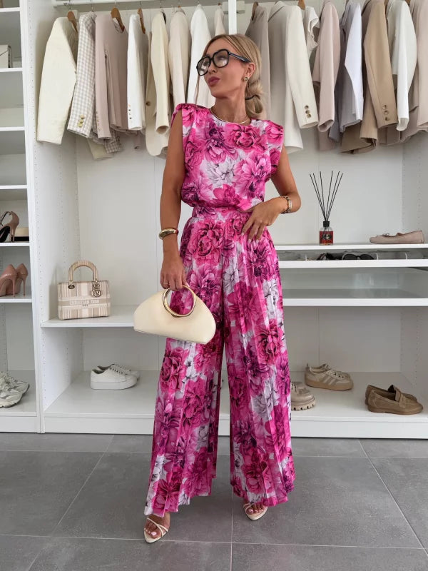 M&H | Two-Piece Set with Pleated Pants