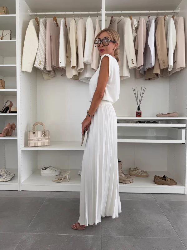 M&H | Two-Piece Set with Pleated Pants