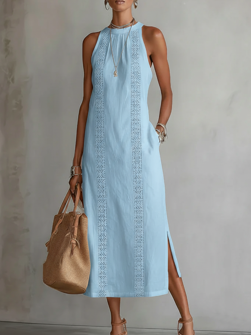 M&H | High-Neck Maxi Dress