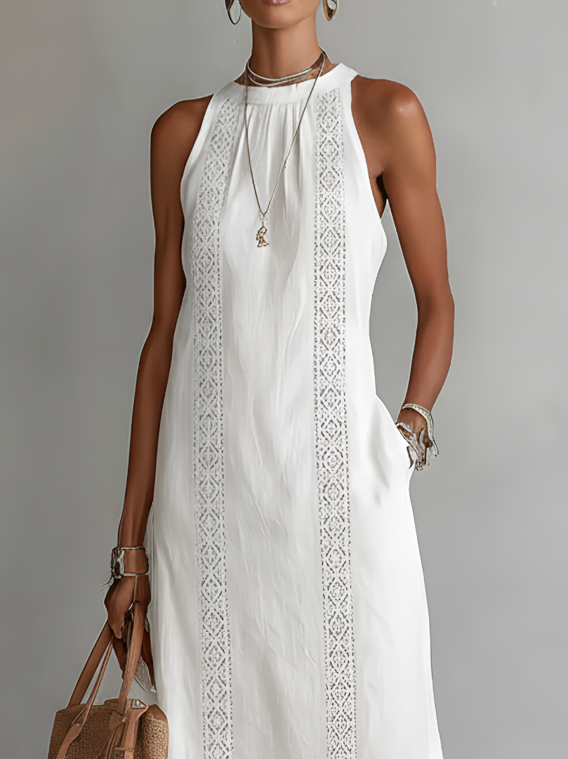 M&H | High-Neck Maxi Dress