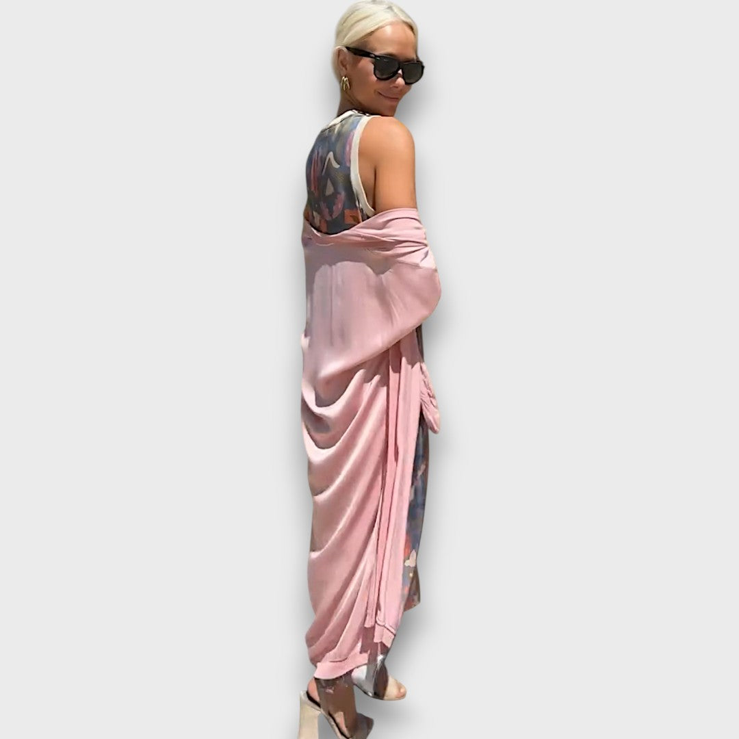 Monique | Floral Maxi Dress & Lightweight Jacket
