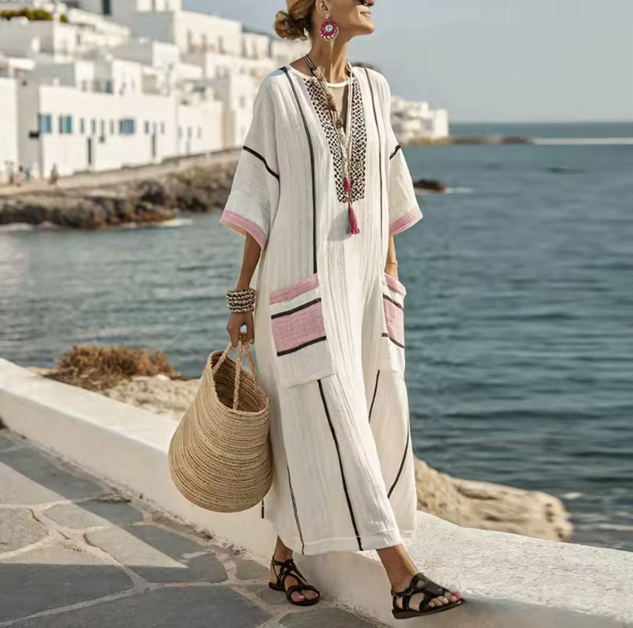 M&H | Embroidered Maxi Dress