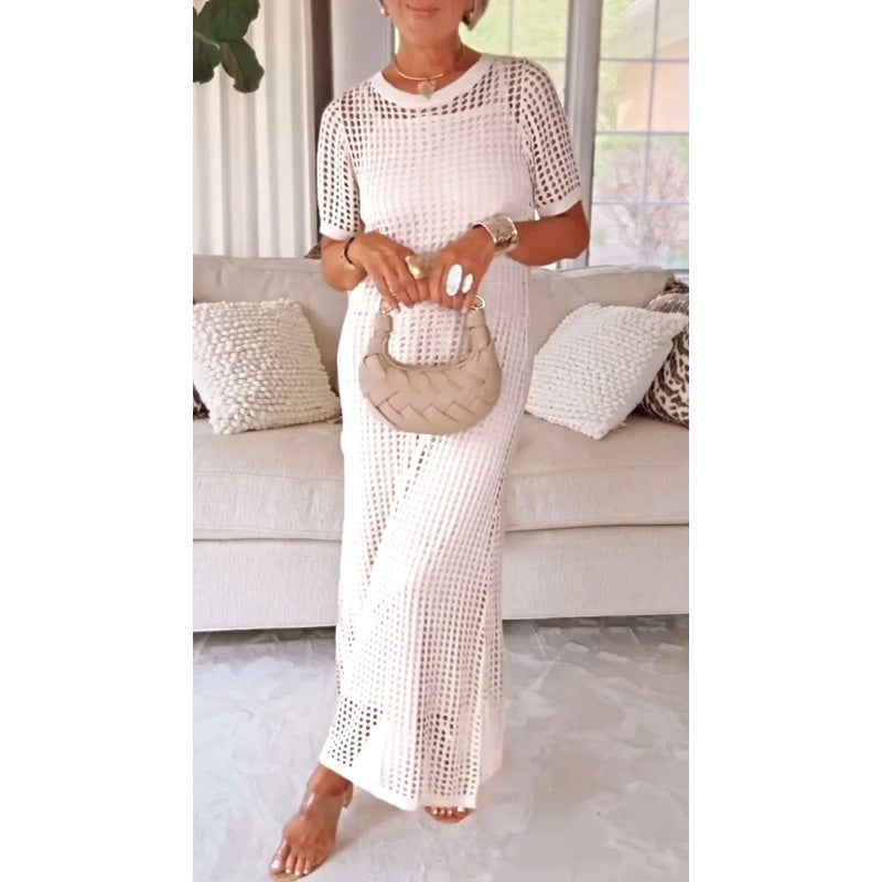M&H | Open-Knit Maxi Dress