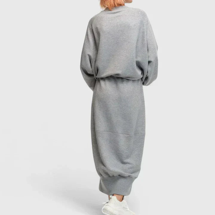 M&H | Two-Piece Set with Side-Slit Sweatshirt