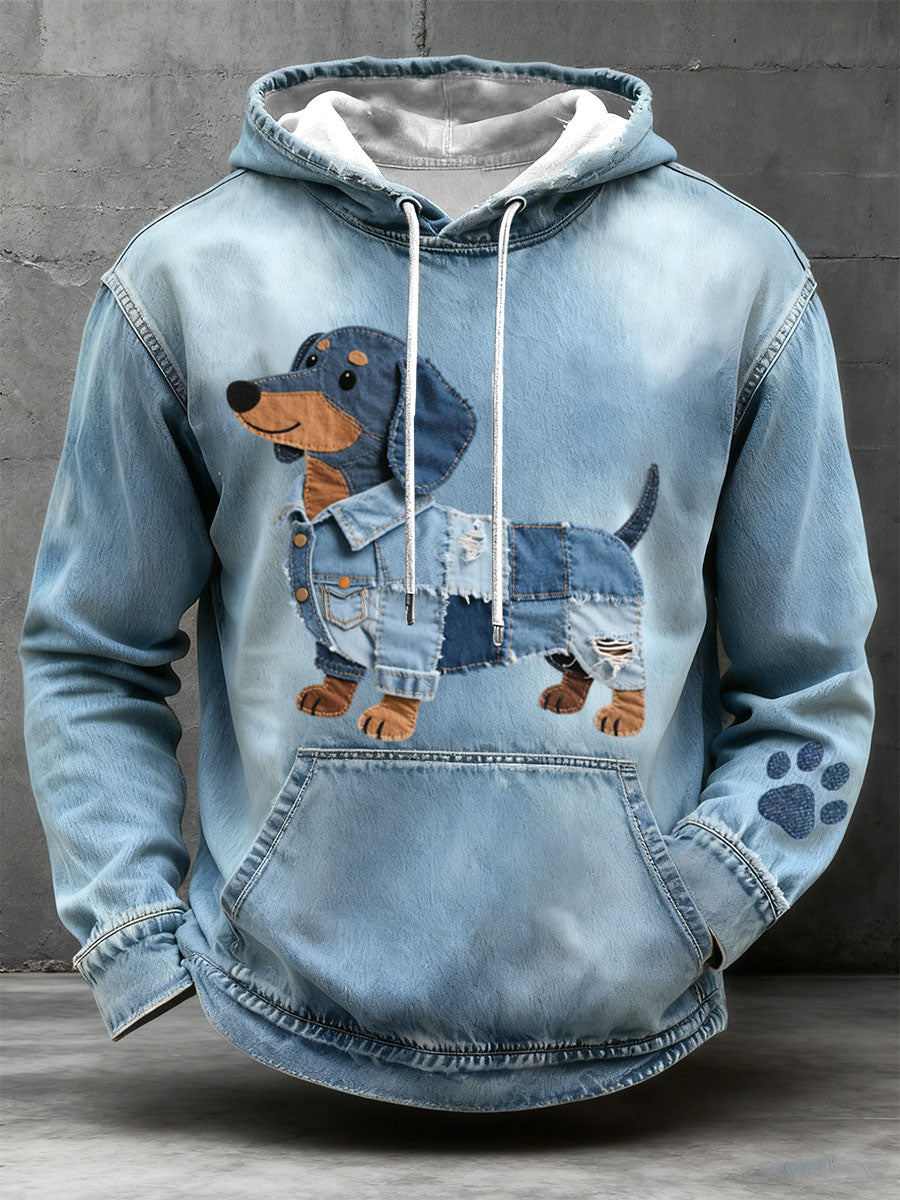 Elmont | Men's Patchwork Graphic Hoodie