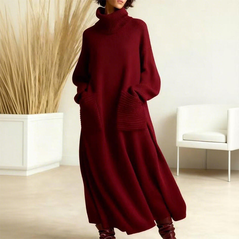 M&H | Turtleneck Sweater Dress