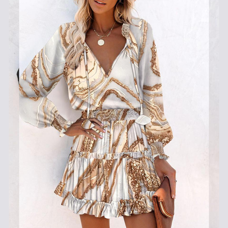 M&H | Smocked Empire Waist Mini Dress