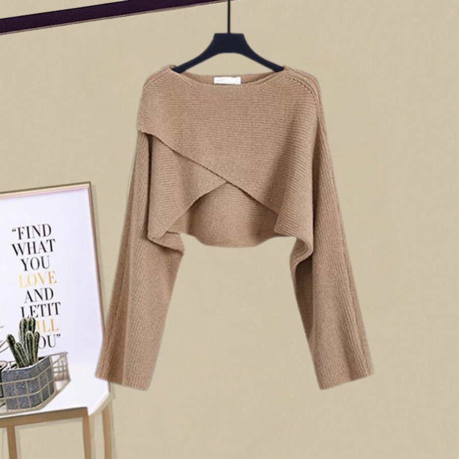 Sarah | Sleeveless Midi Dress with Cropped Cardigan